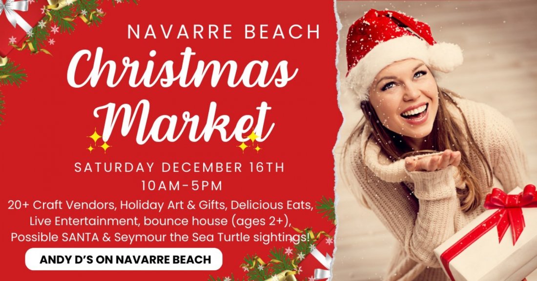 Navarre Beach Christmas Market, Arts & Crafts Show, Andy D's, Navarre