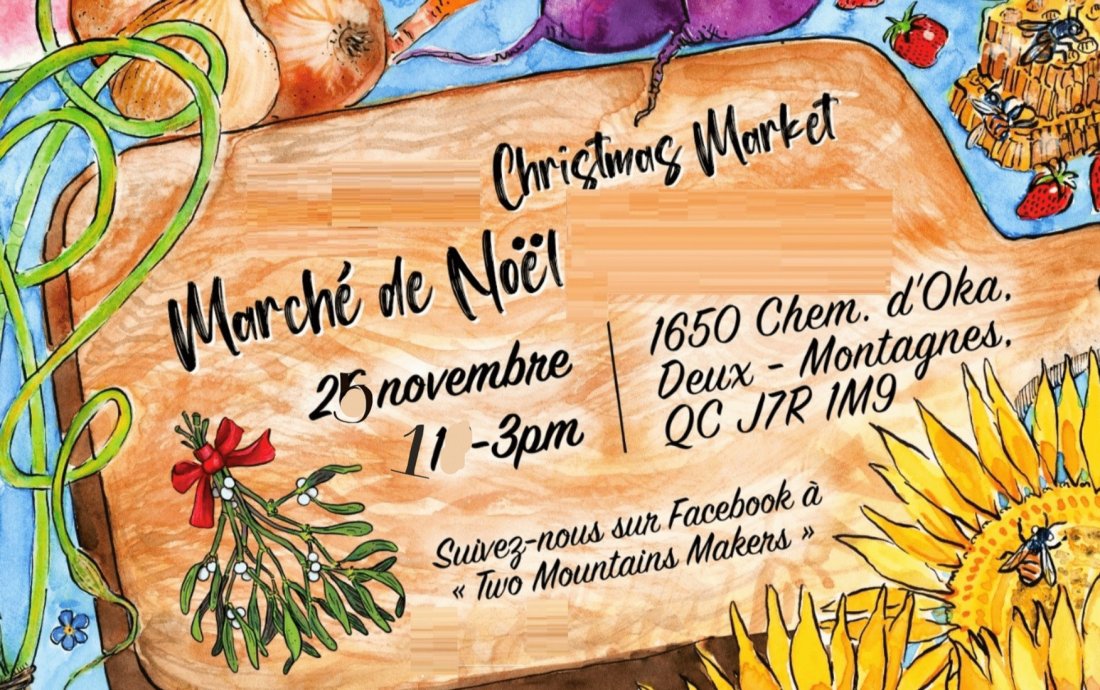 4korners Christmas Market, 4korners, DeuxMontagnes, 25 November 2023