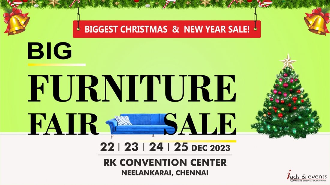 BIG FURNITURE FAIR SALE , R.K Convention Centre , Chennai, 22 December