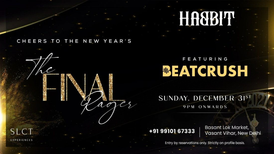THE FINAL RAGER , 31 December | Event in New Delhi | AllEvents.in