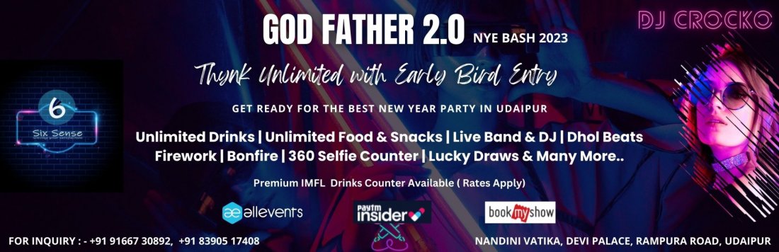 God Father 2.0 - Best New year Party In Udaipur, 31 December | Event in Udaipur | AllEvents.in