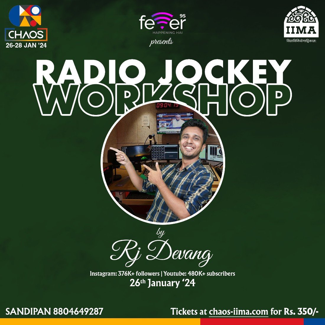 Radio Jockey Workshop by RJ Devang, I I M, Ahmedabad, 26 January 2024 ...