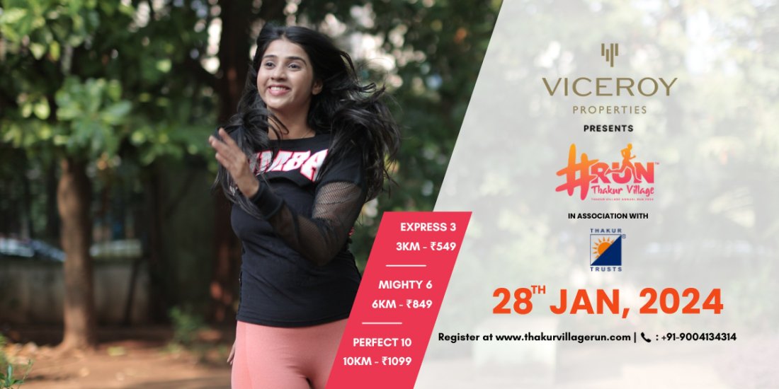 Thakur Village Annual Run 2024, Thakur Village, MiraBhayandar, 28 January 2024 AllEvents.in