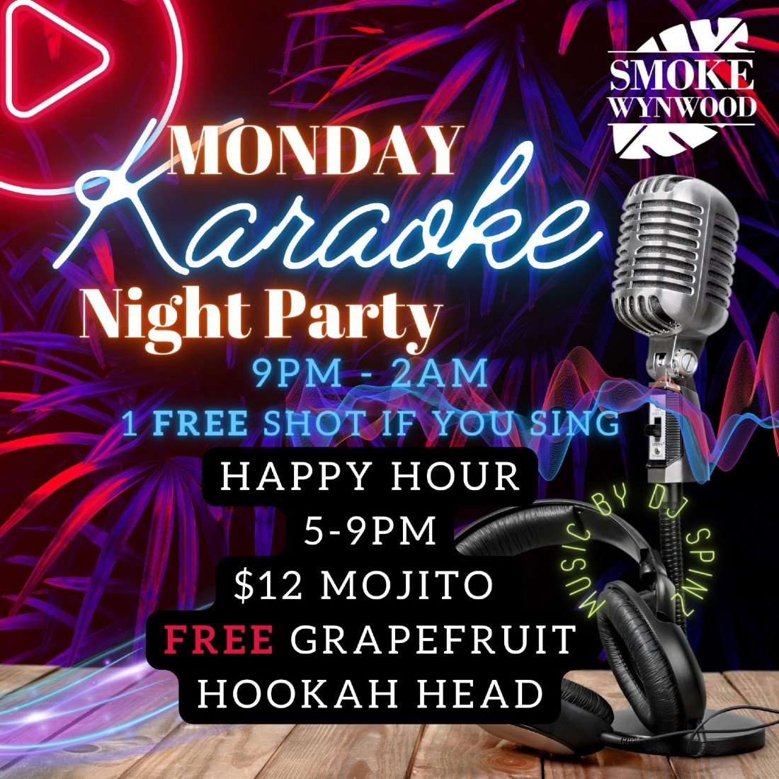 Monday karaoke Night Tickets, Smoke wynwood, Miami AllEvents.in