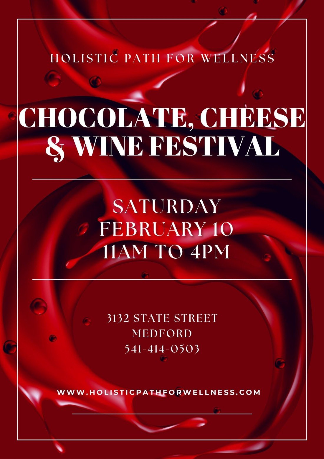Holistic Path for Wellness Chocolate, Cheese & Wine Festival, Holistic