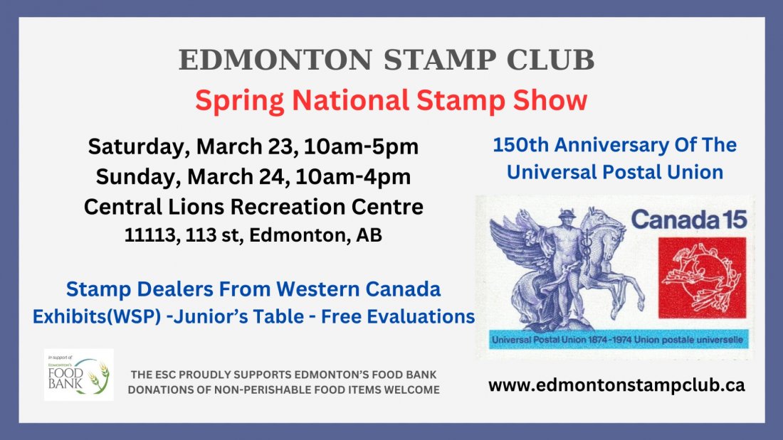 Edmonton Stamp Club Spring National Stamp Show Tickets, Central Lions
