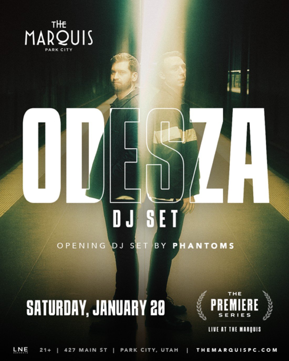 Odesza Performs at The Marquis Park City during “The Premiere Series
