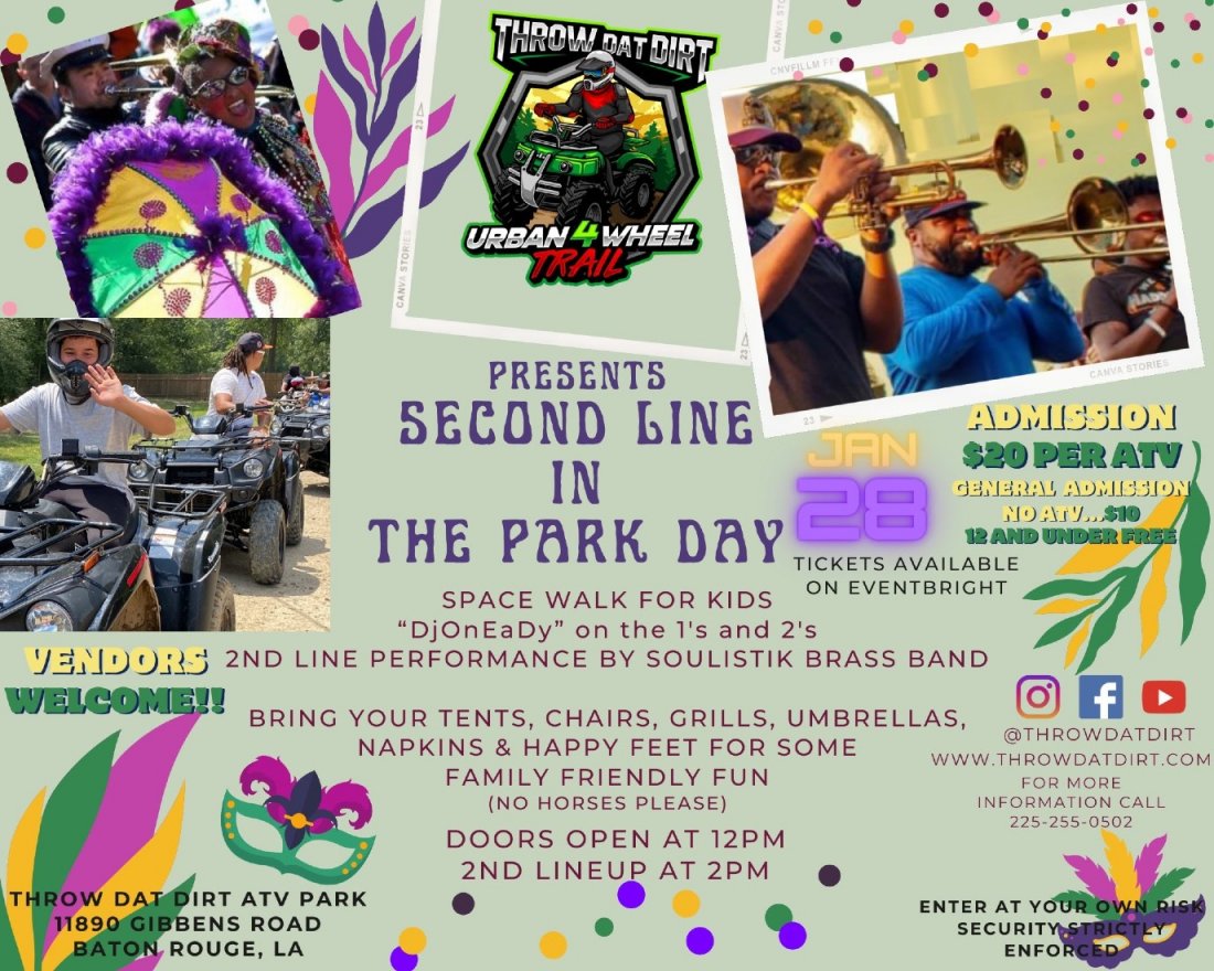 Second Line Party in the Park, Throw Dat Dirt ATV Park, Baton Rouge, 28