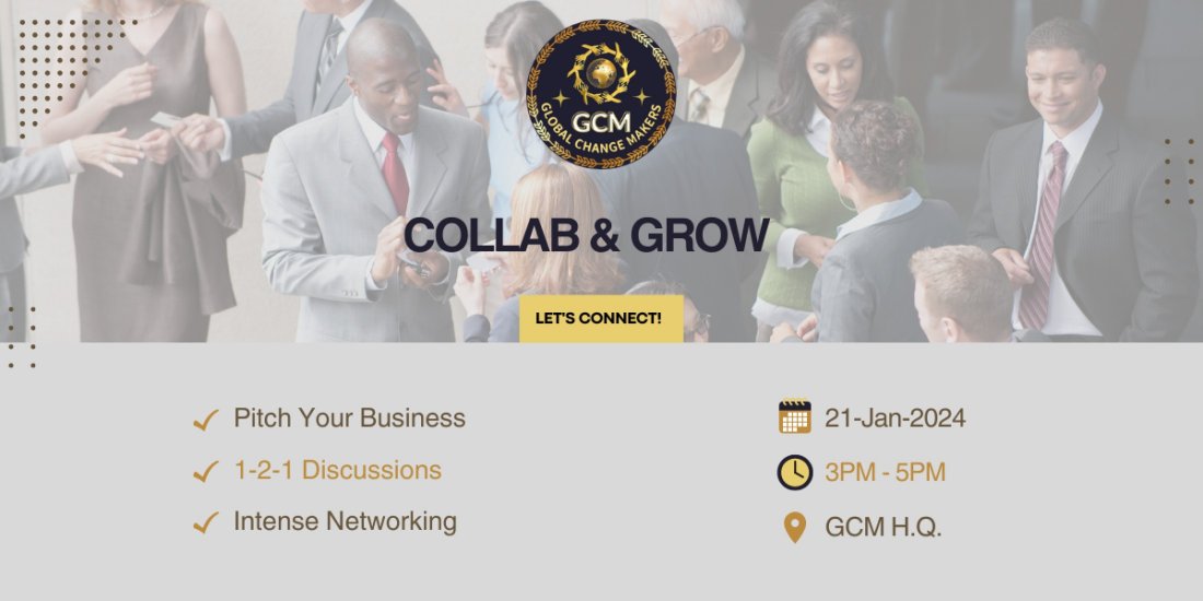 Collab & Grow Networking Event, GCM Headquarters Ahmedabad, 21