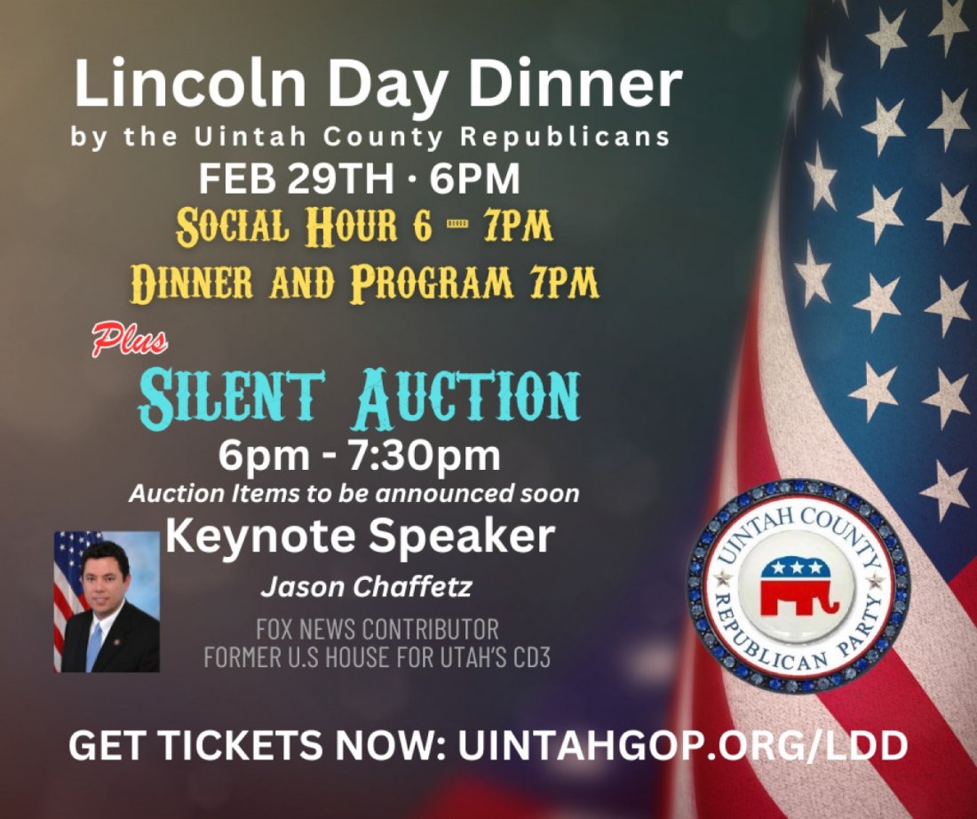 Uintah County Republicans Lincoln Day Dinner, Uintah Conference Center