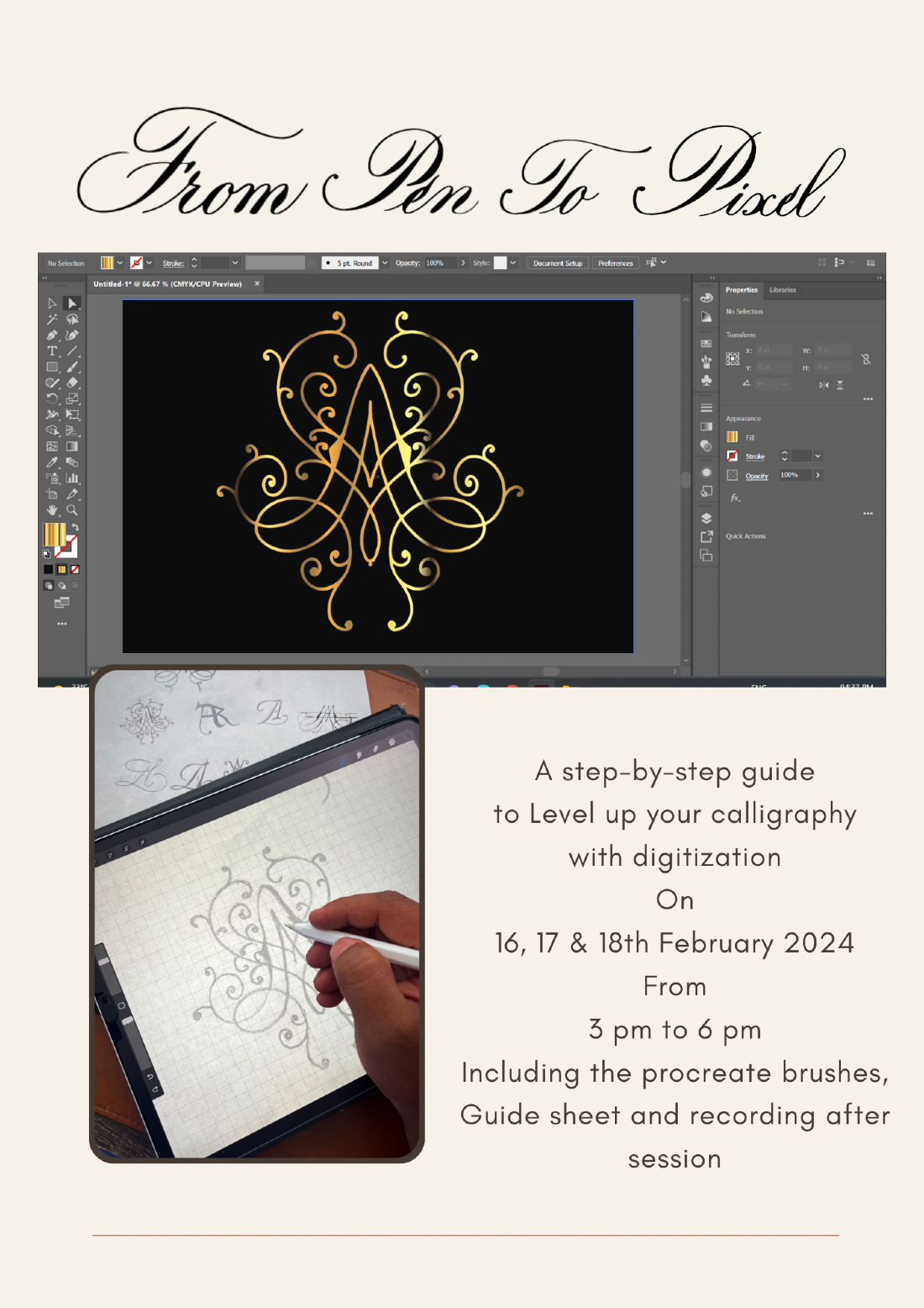 From Pen to Pixel Calligraphy Digitization Workshop, February 16 to ...