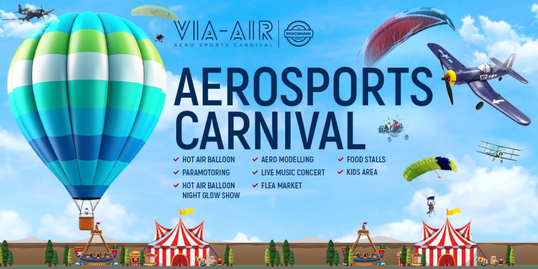 VIA AIR BIGGEST Aero Sports Carnival Tickets, Khyati Homes