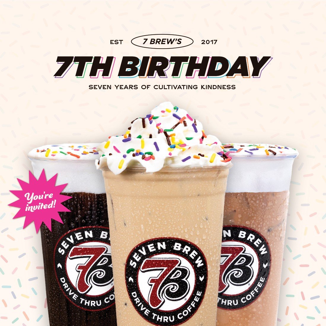 7 Brew Coffee Celebrates 7th Birthday Tickets, 7 Brew Coffee, Newport