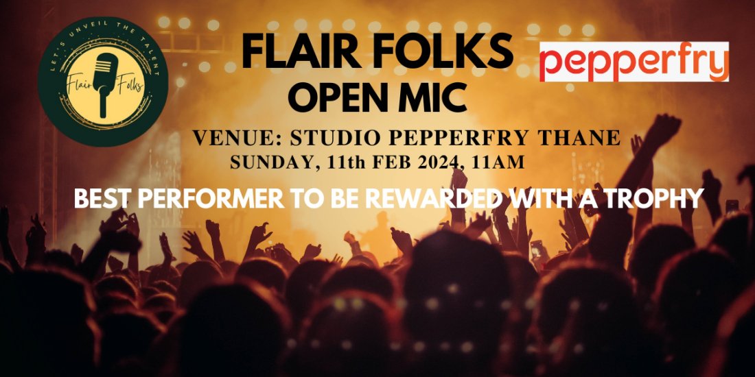 Flair Folks Open Mic Thane, Studio Pepperfry Thane, 11 February 2024