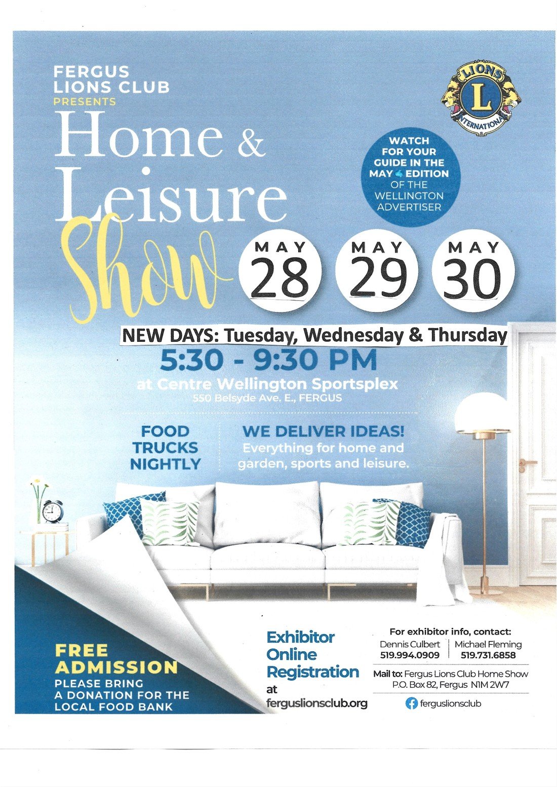 Fergus Lions 45th Annual Home & Leisure Show Tickets, Centre Wellington