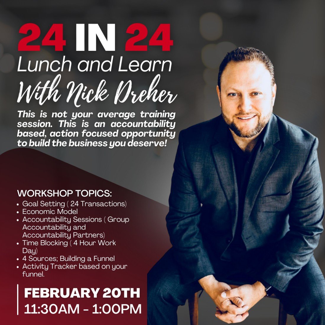 24 in 24 Lunch and Learn, Roseville Training Center, 20 February 2024 ...