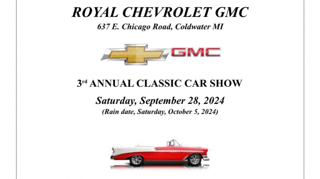 3rd Annual Classic Car Show, Royal Chevrolet GMC, Coldwater, 28