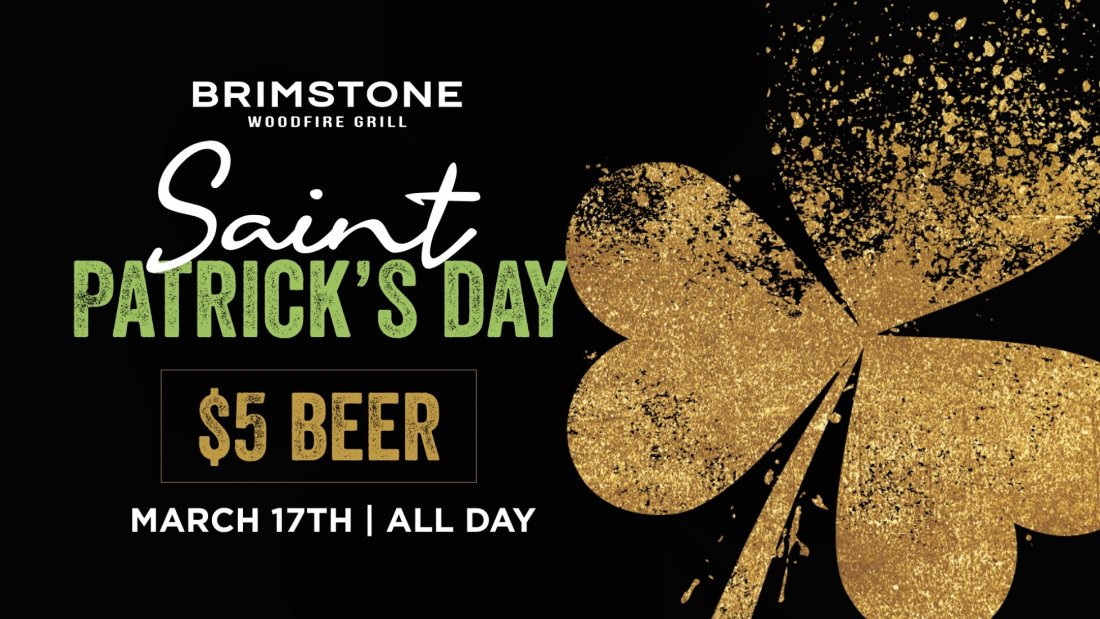 St Patrick’s Day at Brimstone Woodfire Grill, Brimstone Woodfire Grill