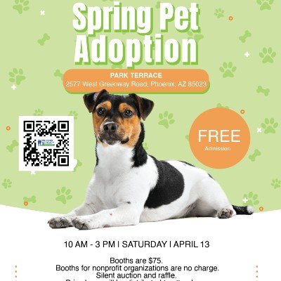Phoenix Legacy Foundations Spring Pet Adoption Event, Park Terrace at ...