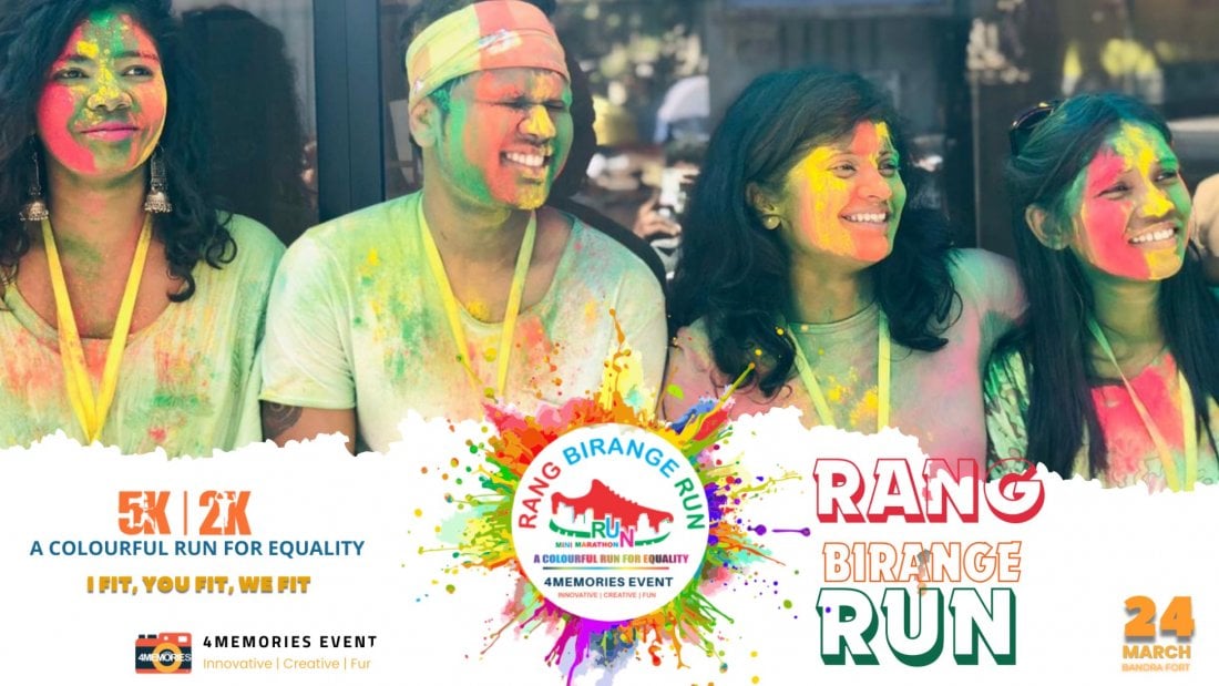 Rang Birange Run-3rd Edition, Bandra Fort, Mumbai, 24 March 2024 ...