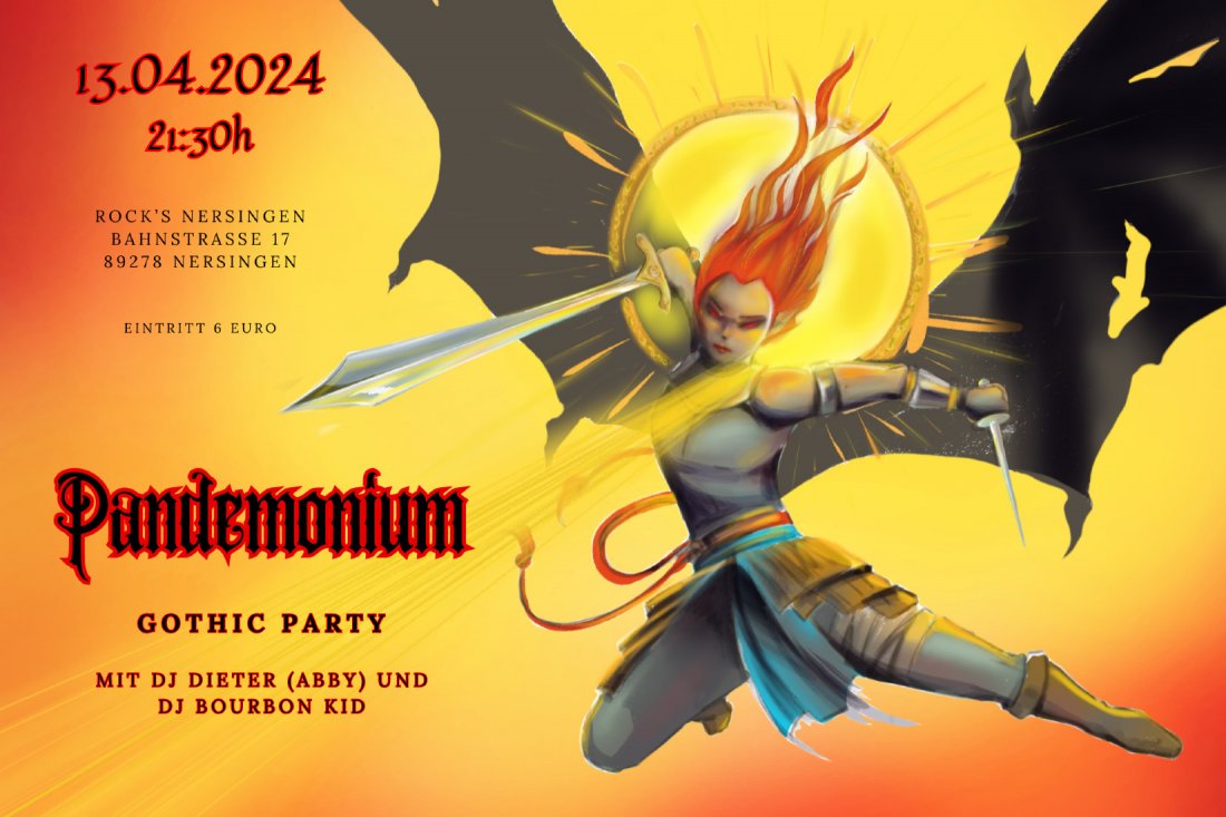 Pandemonium Gothic Party, Disco Rock's Nersingen, Neu Ulm, 13 April to ...