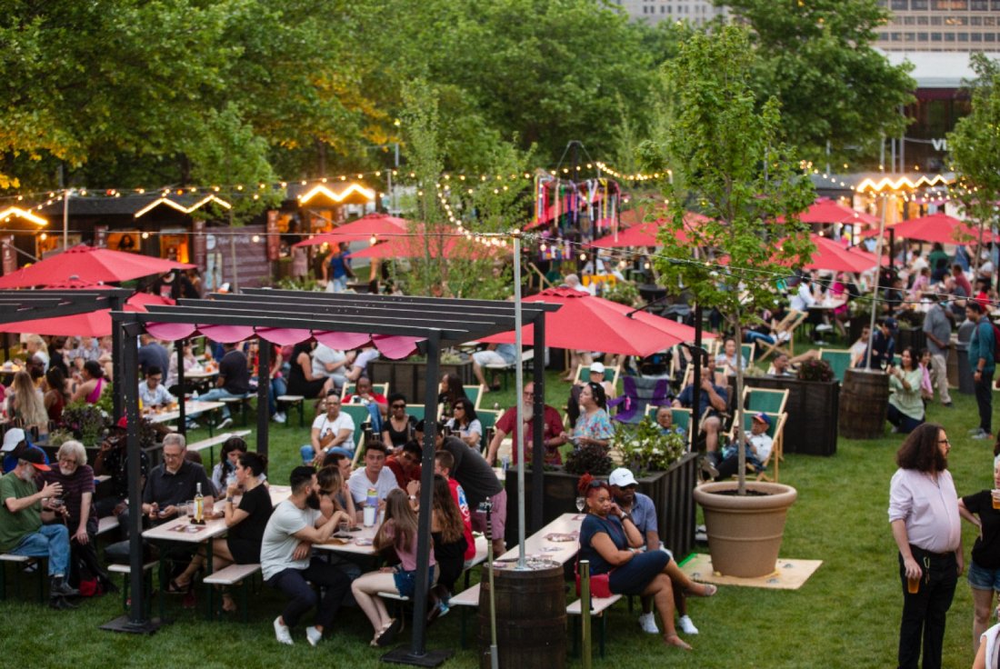 Wine Village in Baltimore, West Shore Park, Light Street, Baltimore, MD