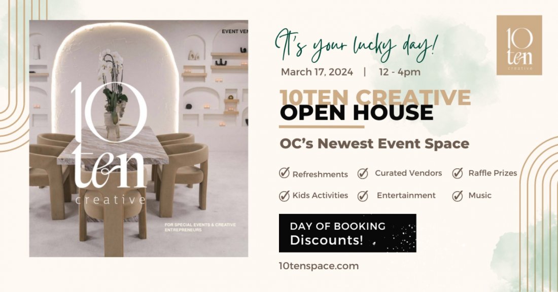10Ten Creative Space Open House, Kismet Event Planning & Design ...
