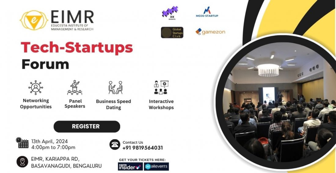 TECHSTARTUPS FORUM 2024, EIMR An Entrepreneurship Institute