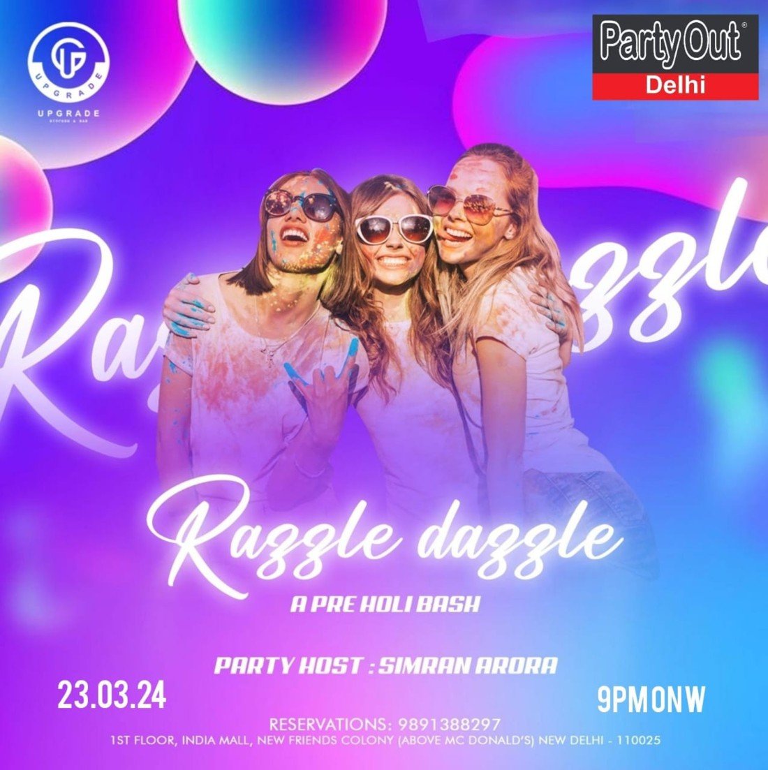 Razzle Dazzle - A Pre Holi Bash By Party Out Delhi, Upgrade Kitchen ...