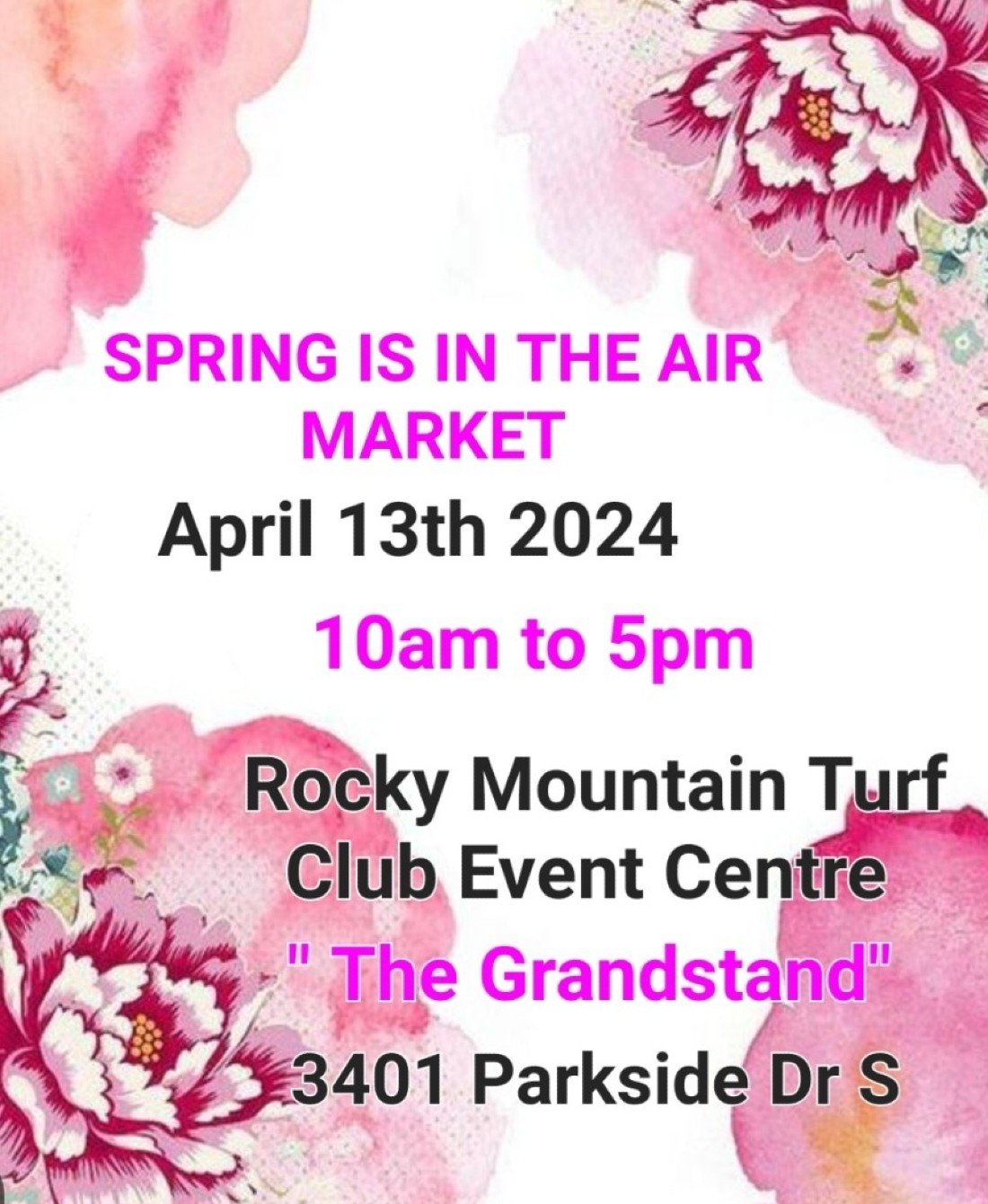 Spring Is In The Air Market April 13th , Rocky Mountain Turf Club Event ...