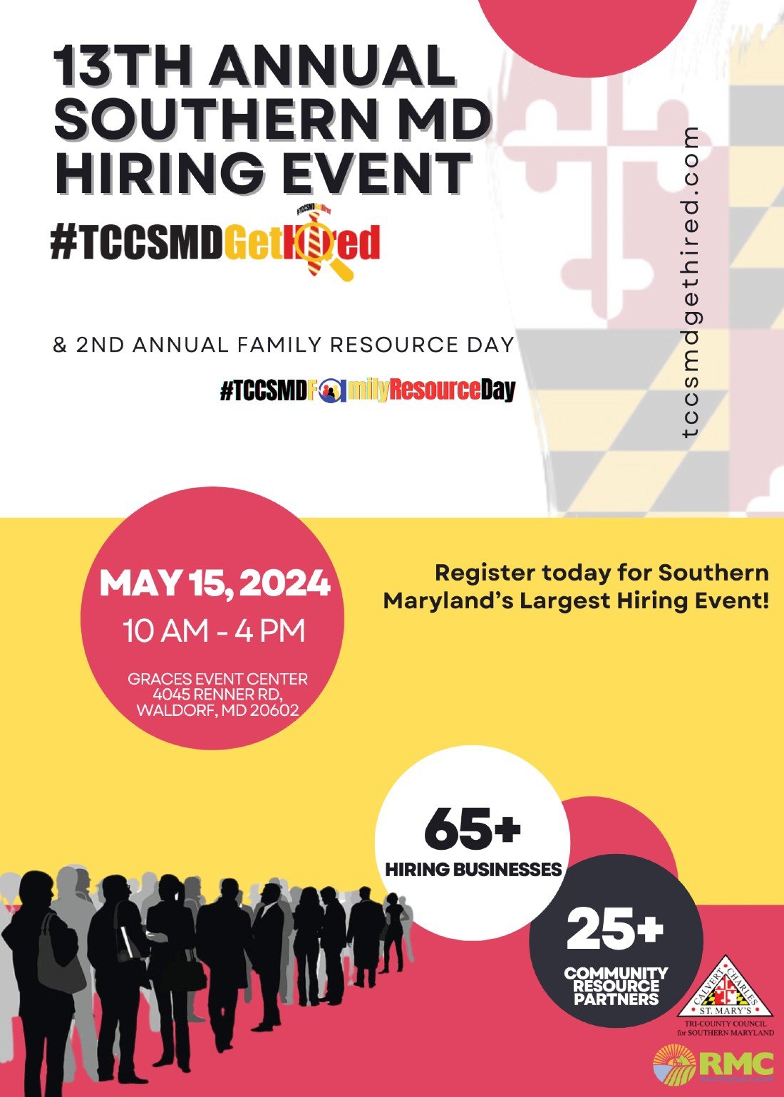 13th Annual Southern MD Hiring Event TCCSMDGetHired & Family Resource