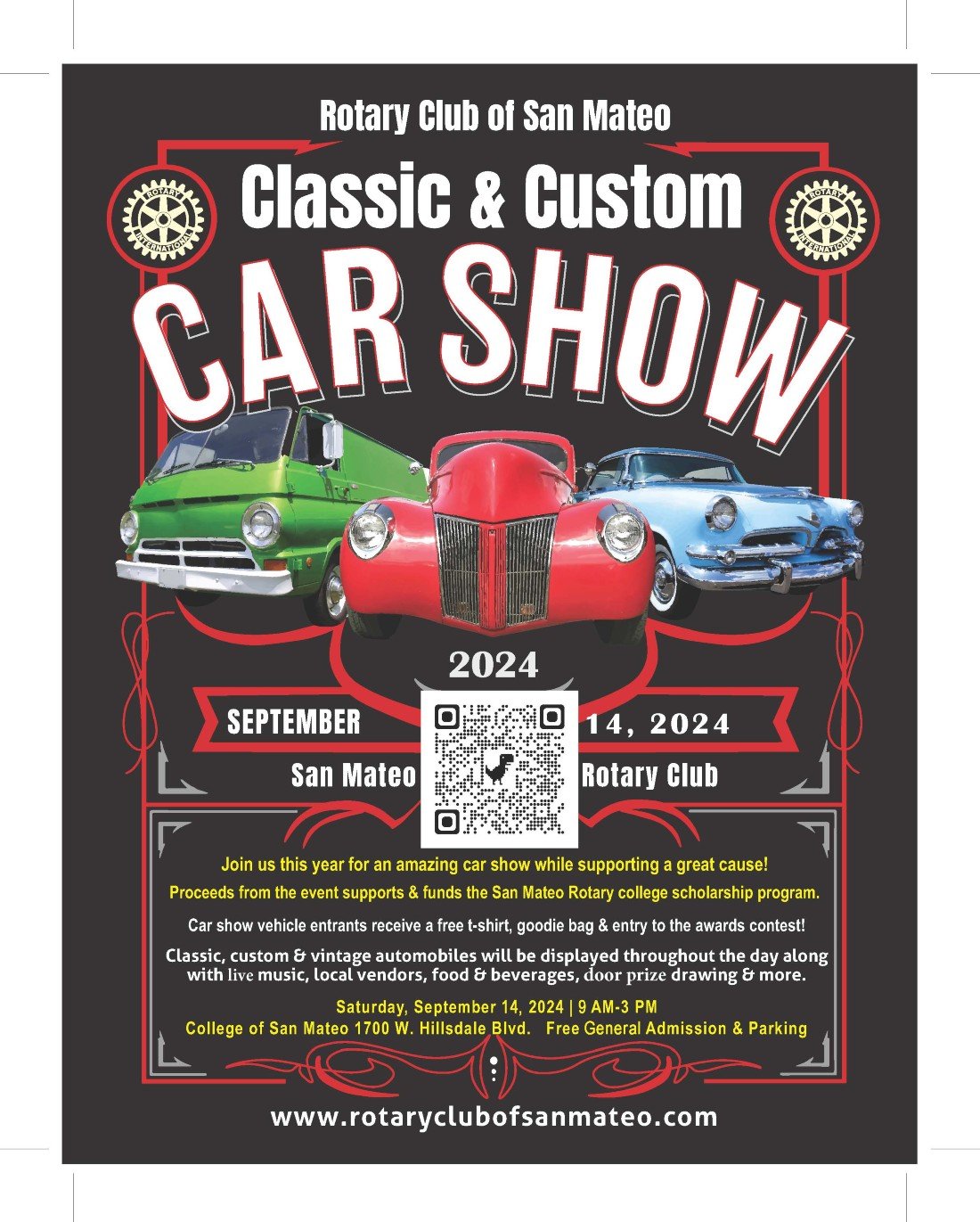 Classic & Custom Car Show, College of San Mateo, 14 September 2024