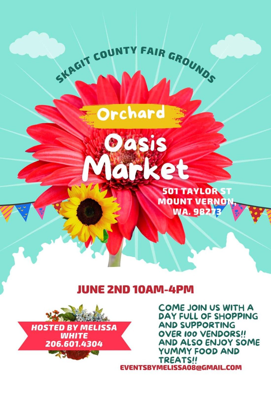 Orchard Oasis Market Tickets, Skagit County Fairgrounds, Mount Vernon, 2  June 2024 | AllEvents.in