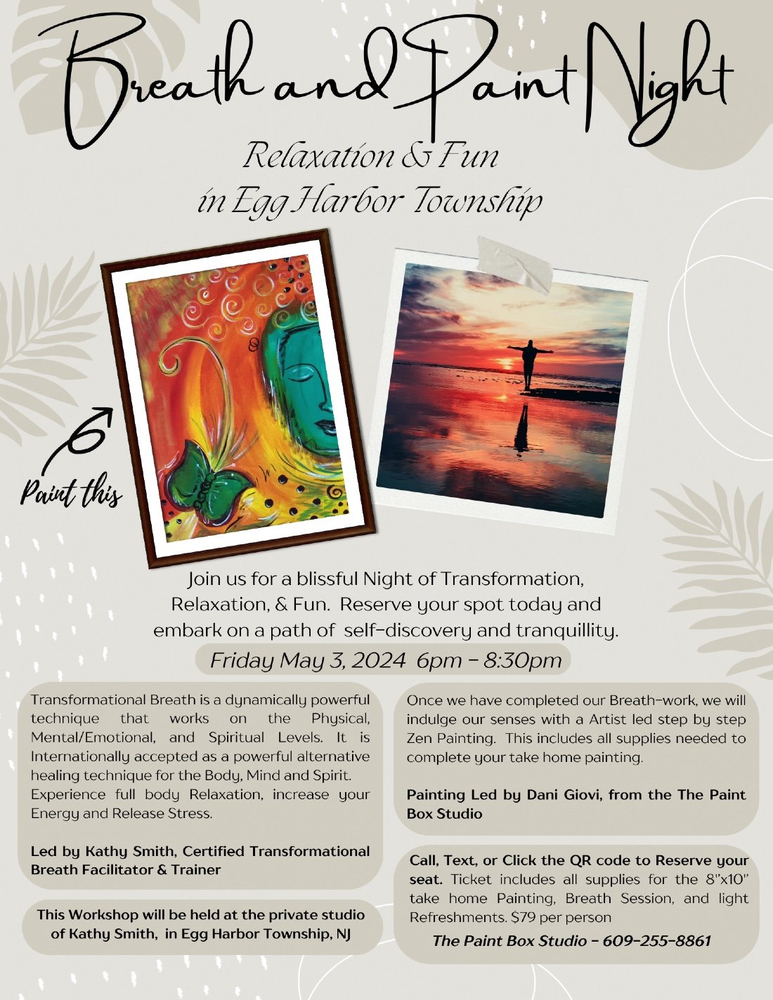 Breath & Paint Night, Private Studio of Kathy Smith in Village Grande