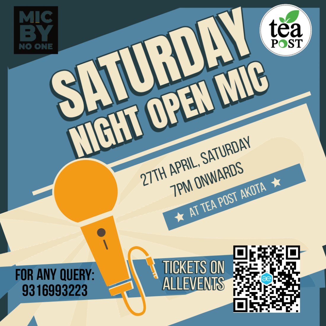 Saturday night open mic with tea post, Tea Post apni chai ki dukaan