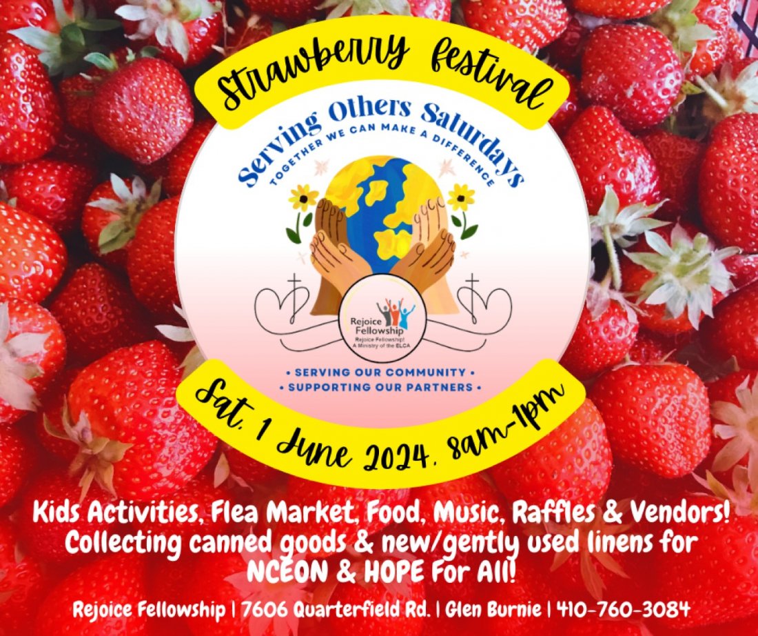 Vendors & Flea Marketers Needed for Strawberry Festival, Rejoice