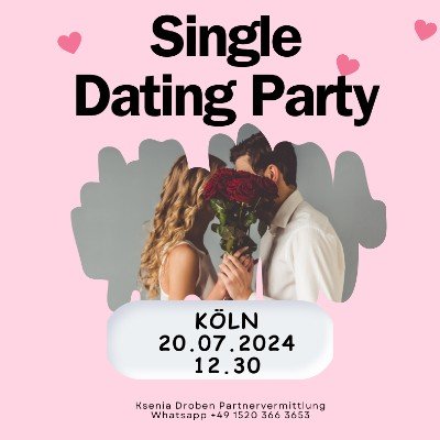 Single Dating Party in Köln Tickets, Bürgerhaus Vingst, Cologne, 20 ...