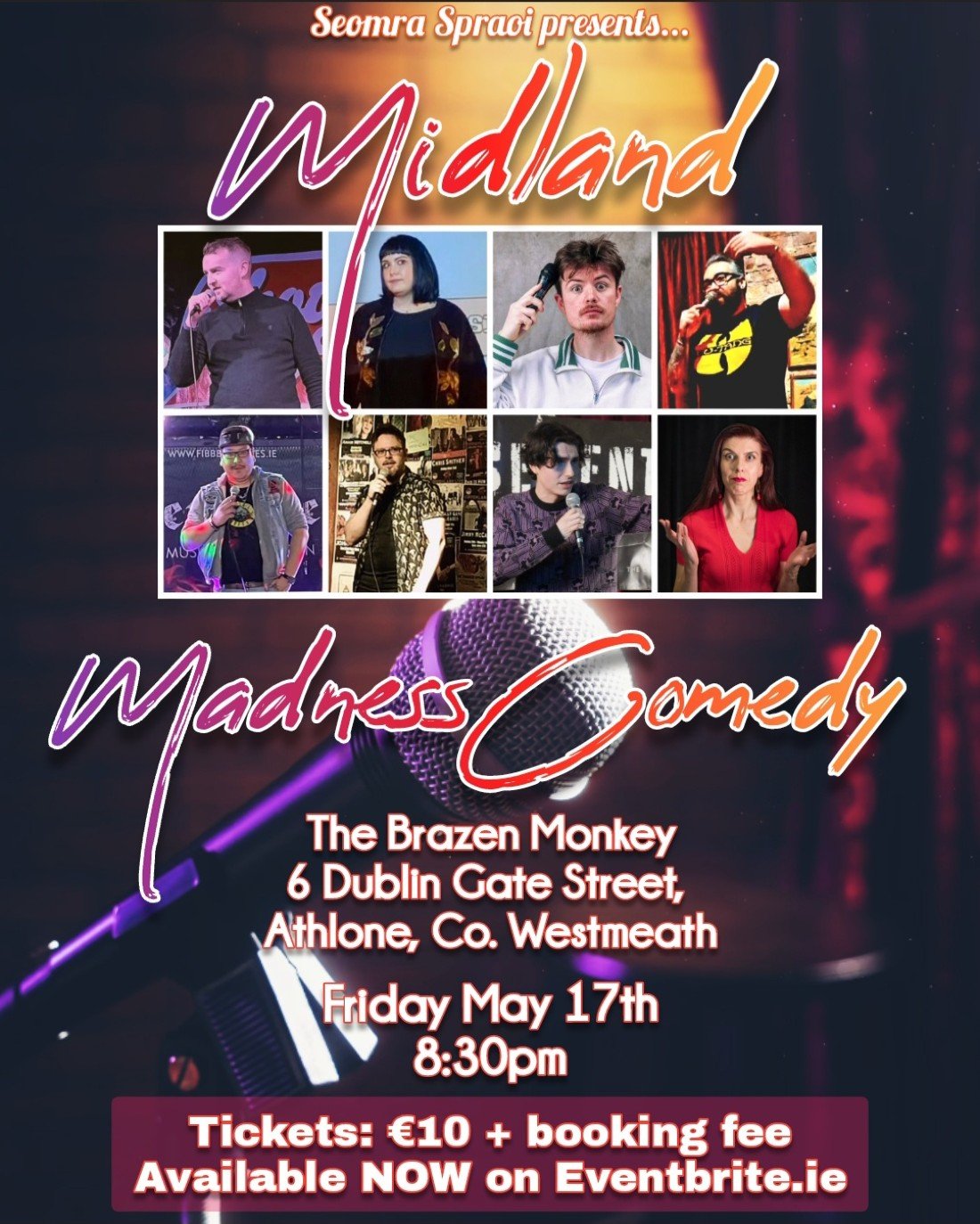 Midland Madness Comedy, The Brazen Monkey, Athlone, 17 May 2024 | AllEvents