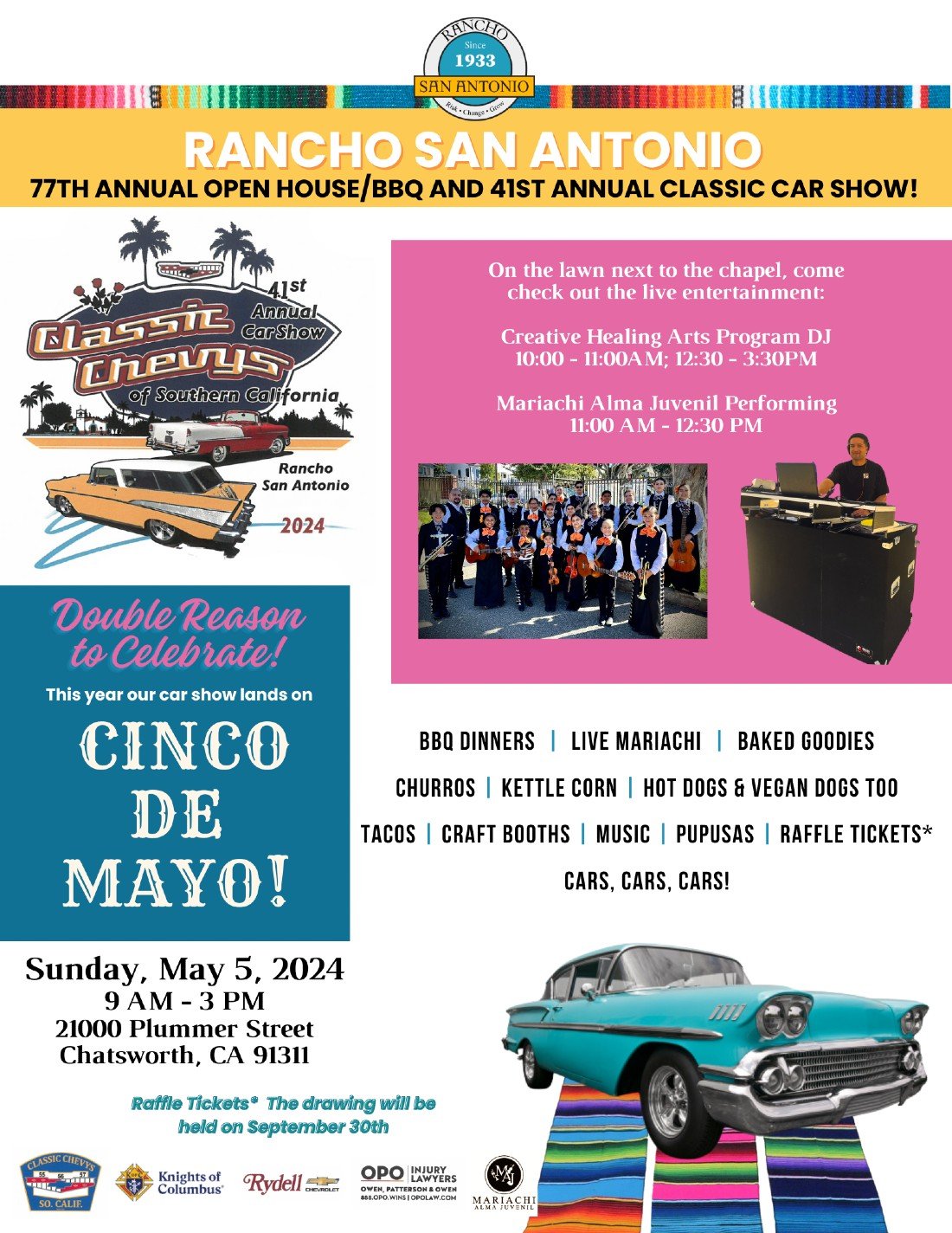 Rancho San Antonio and Classic Chevys of SoCal BBQ and car show ...