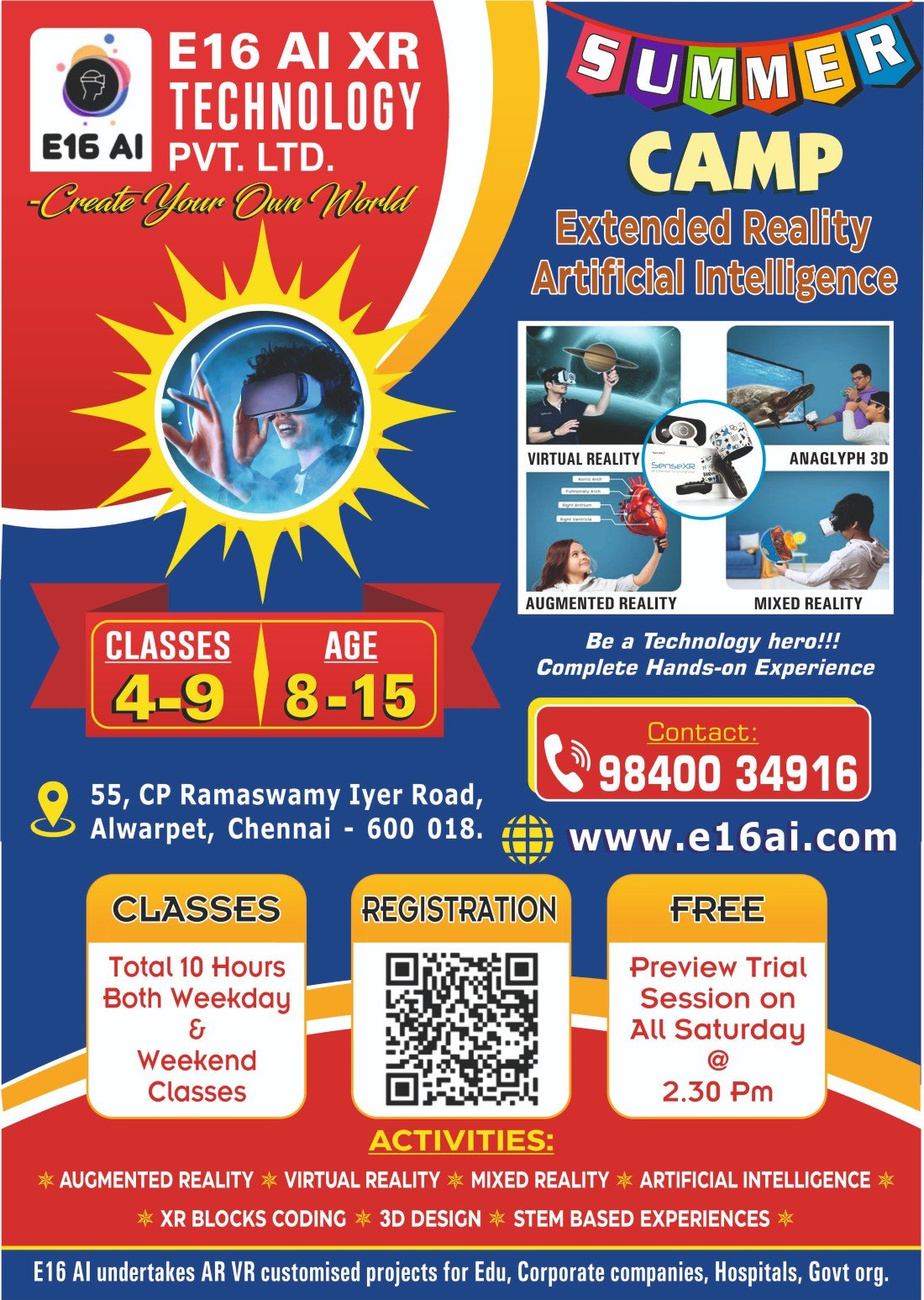 Summer Camp Alwarpet, Chennai Tickets, KCS COMPLEX, Chennai, 19 May