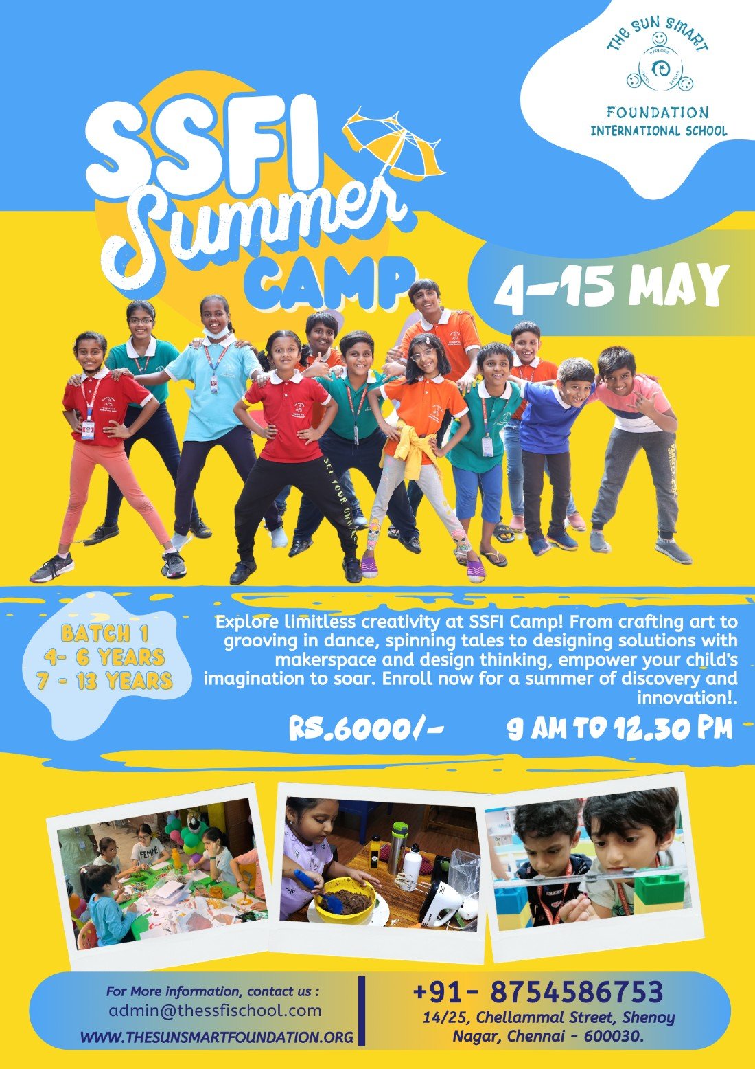 The SSFI Summer Camp, The Sun Smart Foundation International School