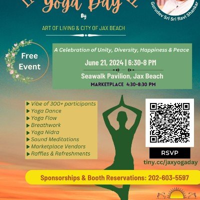 International Yoga Day Celebration & Free Community Yoga @ Jax Beach