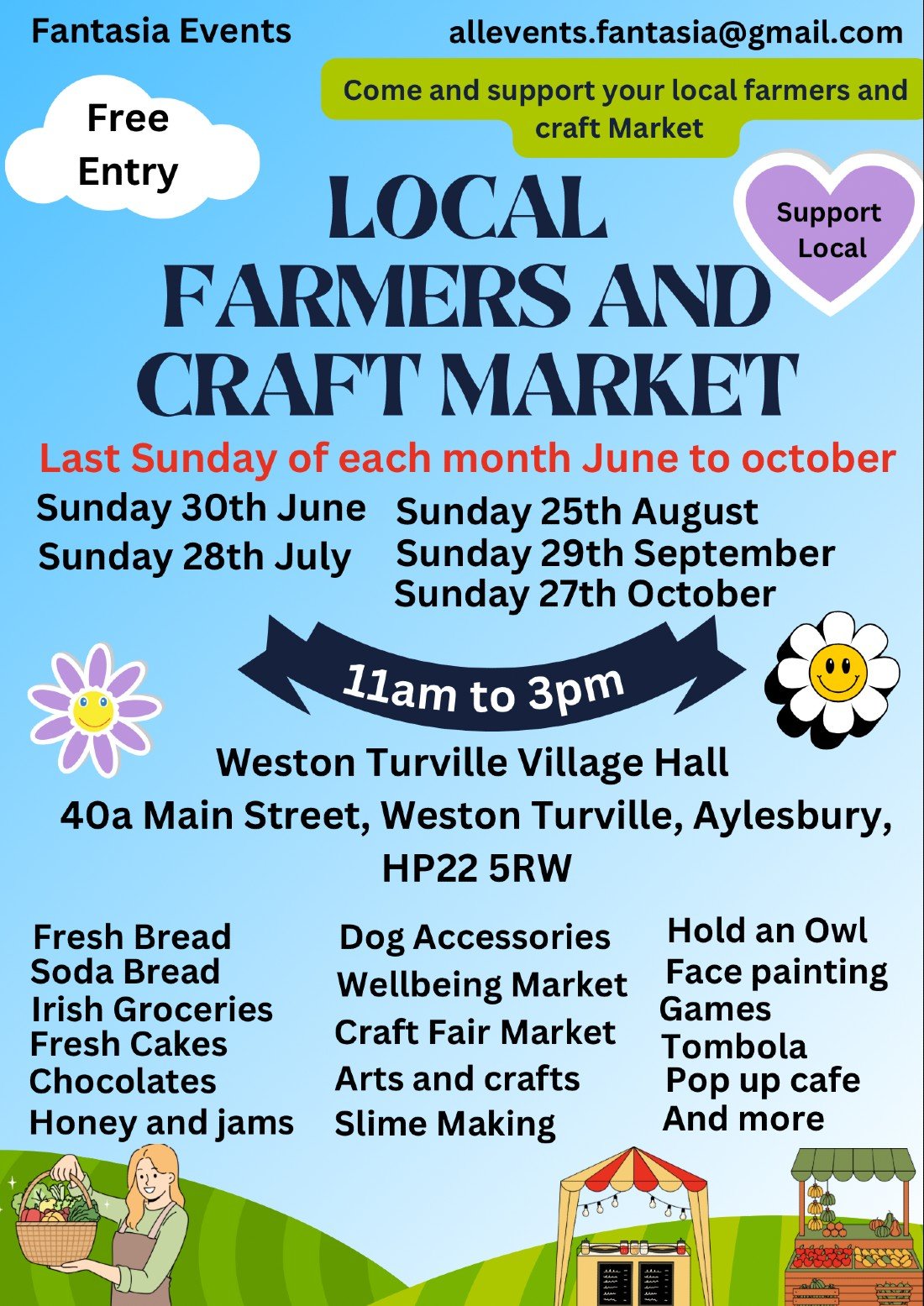 Weston Turville Farmers Craft Market Aylesbury Tickets, Weston Turville