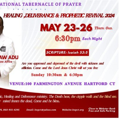 Healing Deliverance Prophetic Revival 2024 Tickets International