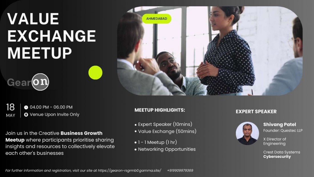 Value Exchange MeetUp | Business Growth Networking, Upon Registration ...