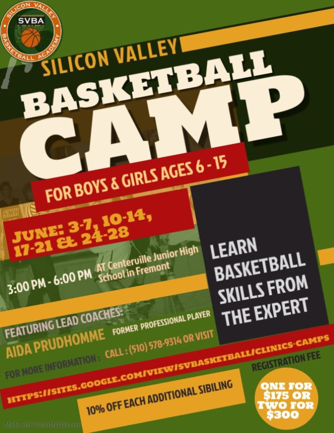 2024 SVBA Summer Camps; 1 , 2 , 3, and 4! Tickets, Centerville Junior