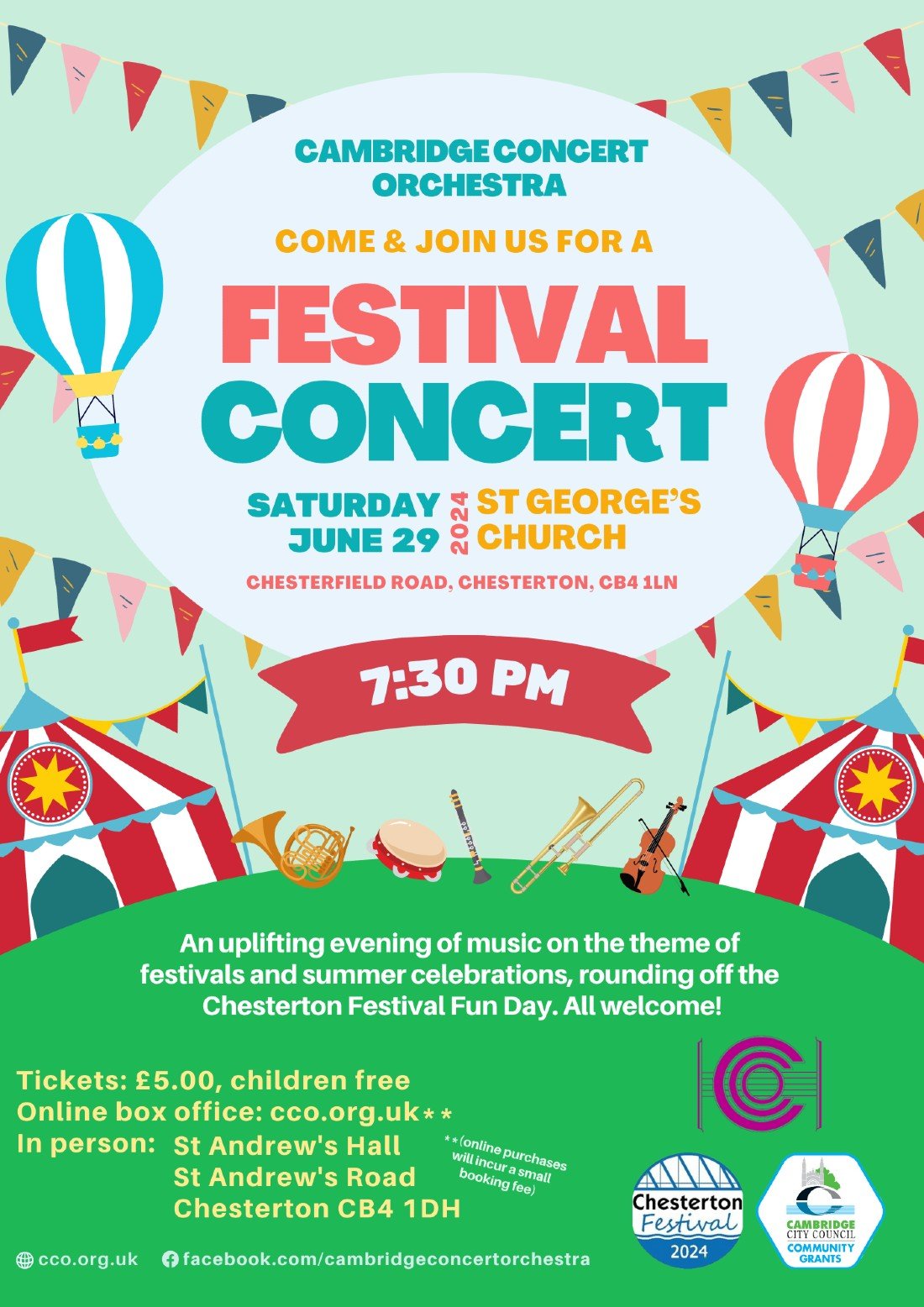 Cambridge Concert Orchestra – Festival Concert, Saint Georges Church ...