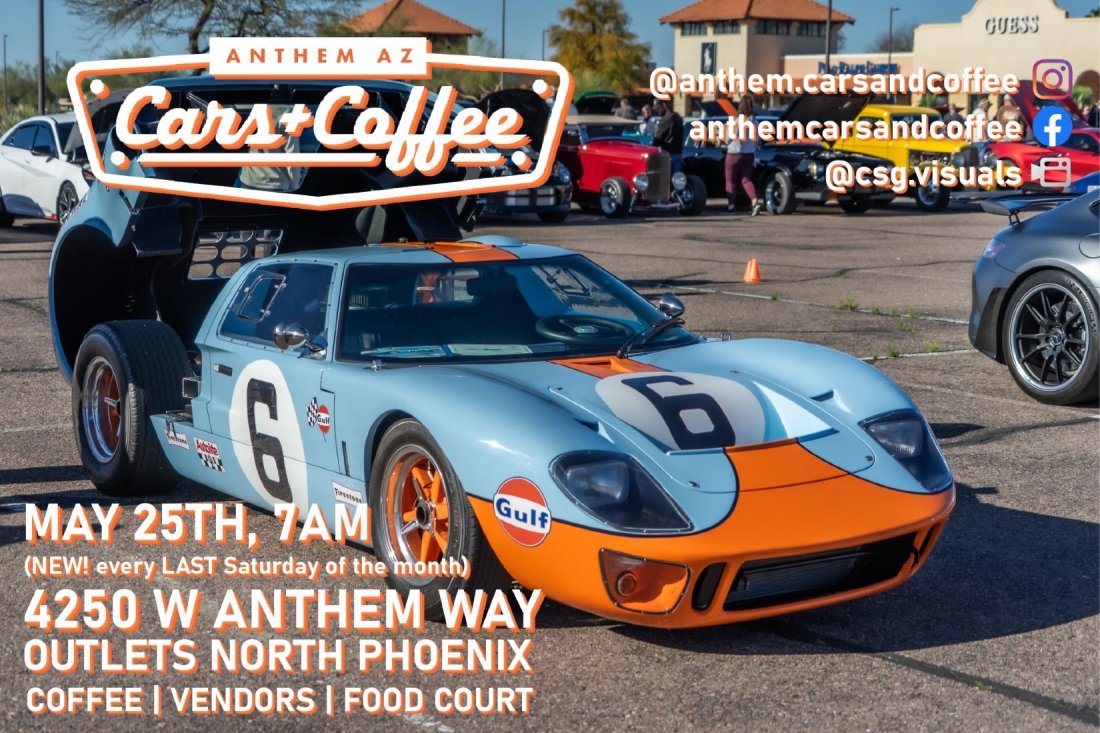 Anthem Cars and Coffee Tickets, Outlets North Phoenix AllEvents.in