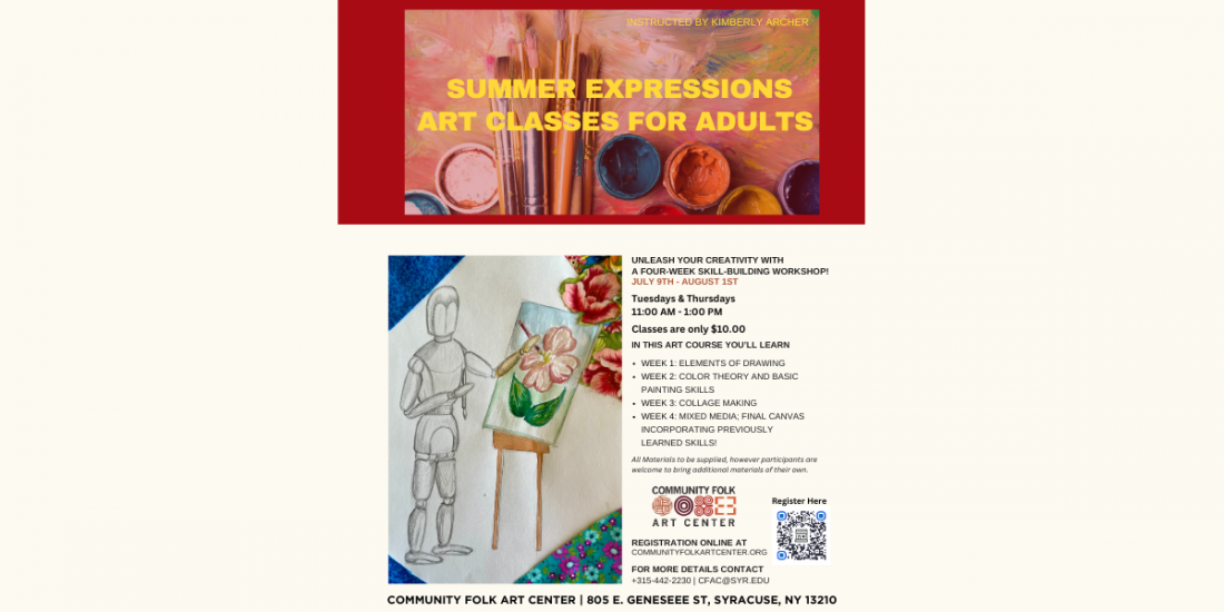 Summer Expressions Art Classes For Adults Tickets, Community Folk Art