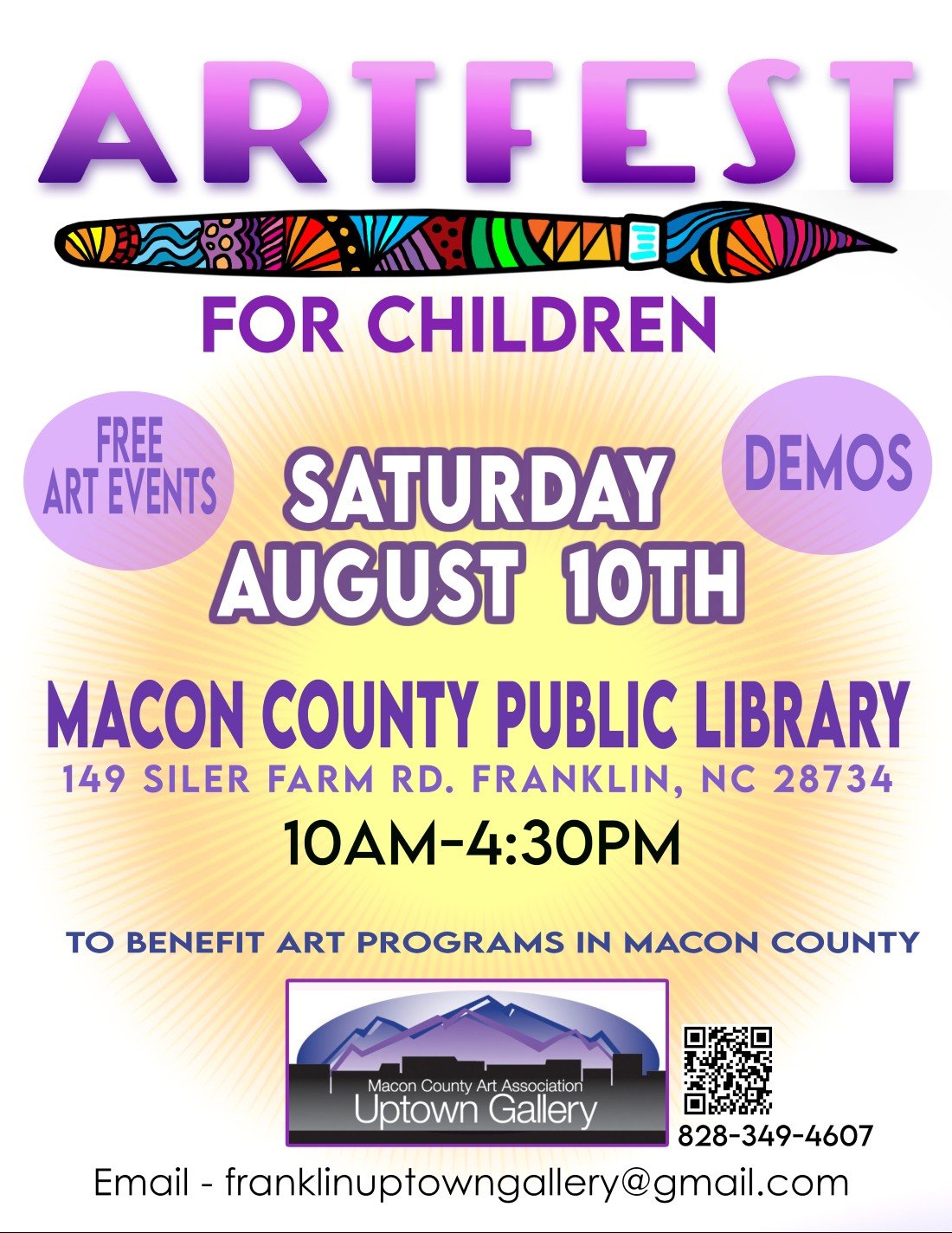 Macon County Art Association Artfest 2024, Macon County Public Library